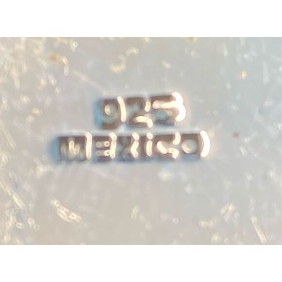 Earrings estate sale 925 silver weave pattern - Picture 3 of 3